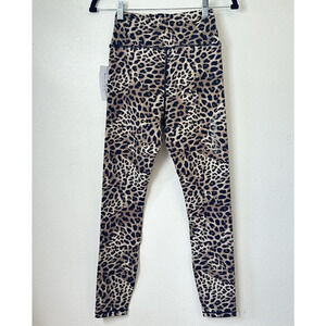 Spiritual Gangster Womens Cheetah Animal Print Leggings Medium Activewear NWT